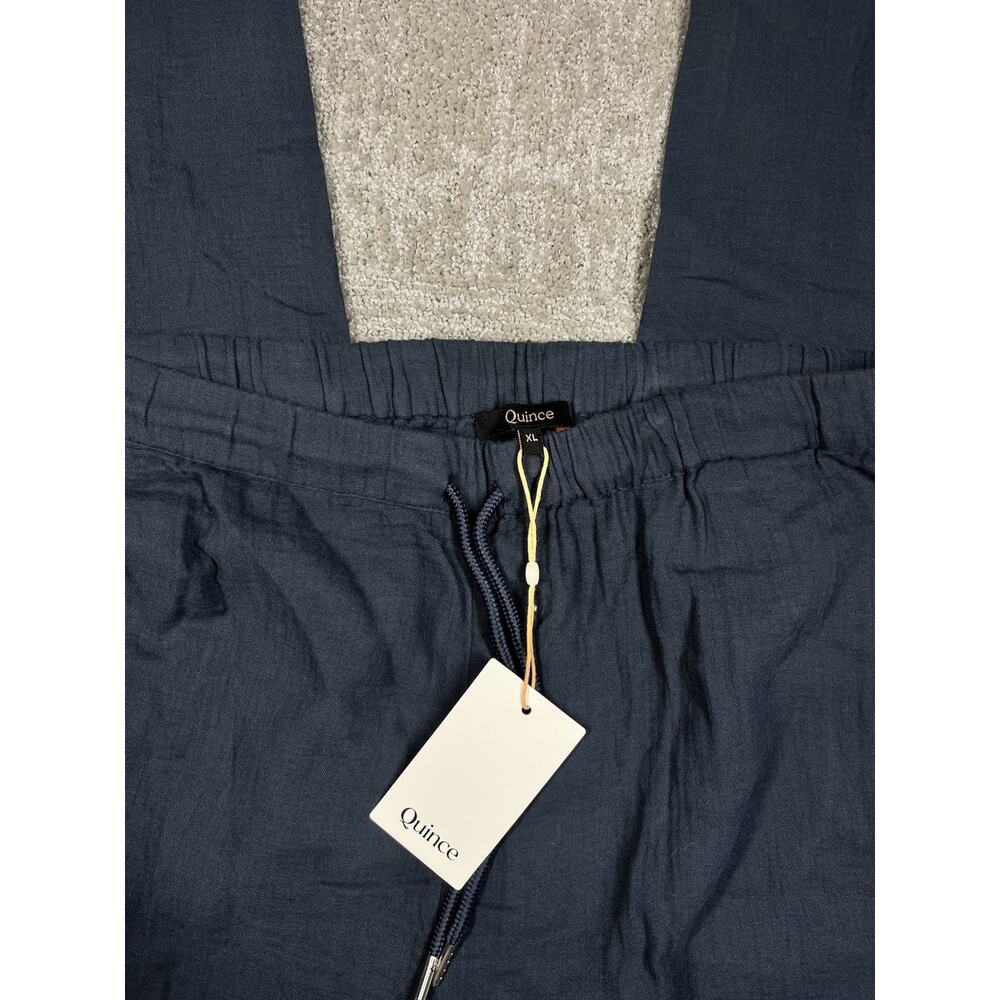 Quince 100% Organic Cotton Wide Leg Wiast Tie Pant NWT XL - Picture 4 of 8
